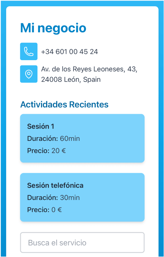 huecos disponibles en la agenda de la peluquería
