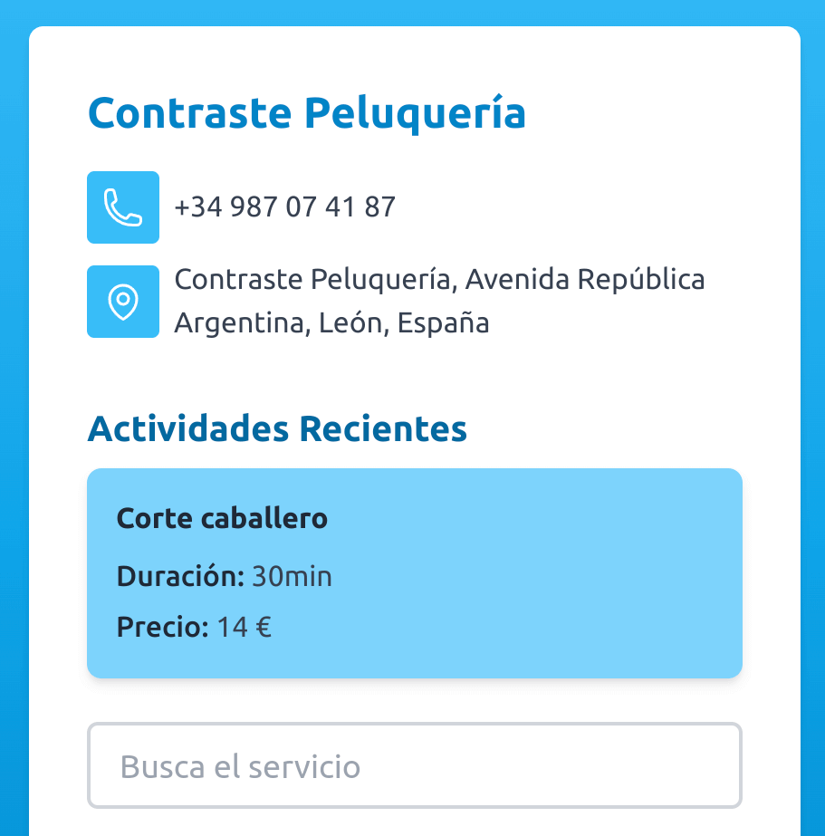 código QR para acceder al software para barberías