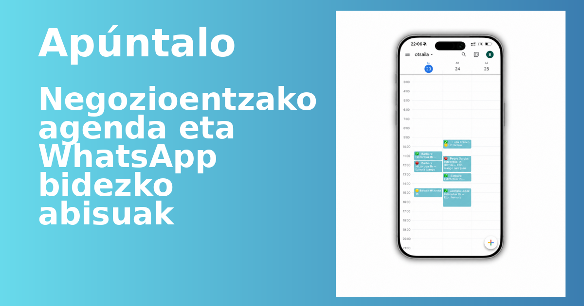 Txakur-apaindegietarako agenda, deirik eta ahaztutako hitzordurik gabe